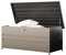 GFP PRIMEYARD® Gartenbox 182x84x72 cm Aufbewahrungsbox Auflagenbox Gartentruhe Metall anthrazit wasserdicht