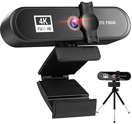 Webcam 4k 2k 1080p Full HD Web Camera avec microphone USB Web CAM pour PC Ordinateur Vidéo Mini Camera 4K (Size : X-Large)