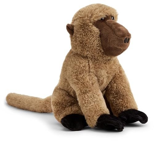 Zappi Co Äffchen der Pavian Plüschtier (22cm) Frecher Kumpel - Weich, Kuschelig, 100% Recycelt - Verspielter Primatenbegleiter