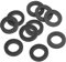 PATIKIL Rondelle Plate En Caoutchouc M14, Lot De 10, Diamètre Intérieur 14mm, Diamètre Extérieur 24mm, Épaisseur 3mm, Joint D'étanchéité Pour Robinet, Tuyau, Raccord De Serrage, Noir