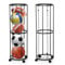 Ball Storage Rack, Durable Metal Garage Ball Storage, Wall Mounted Vertical Ball Rack, Gym Ball Storage Cage Ball Holder for Basketball, Soccer, Football,Volleyball, Space Saving Sports Ball Organizer