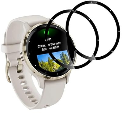 Joywing für Garmin Venu 3s Schutzfolie Garmin Venu 3s Displayschutzfolie, für Soft TPU Anti-Kratzer Folie Garmin Venu 3s Panzerfolie, Ultra HD Hartglasfolie Garmin Venu 3s, 2 Stück