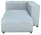[en.casa] Sofa-Modul Suldal Longchair mit Armlehne rechts Recamiere Sofa-Element Modulares Sofa gepolstert 153 x 109 x 68 cm Cord Couch-Element Hellblau