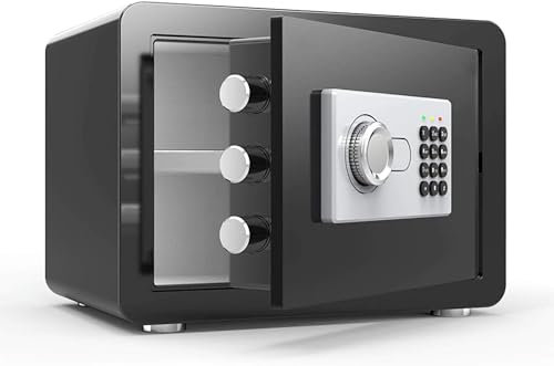 XFZJCHAP High Security Home Safe Digital Pin Code Access Laser Cut Door Lockdown Function Safe Box Wall/Floor Mounting Bolts (Color :)