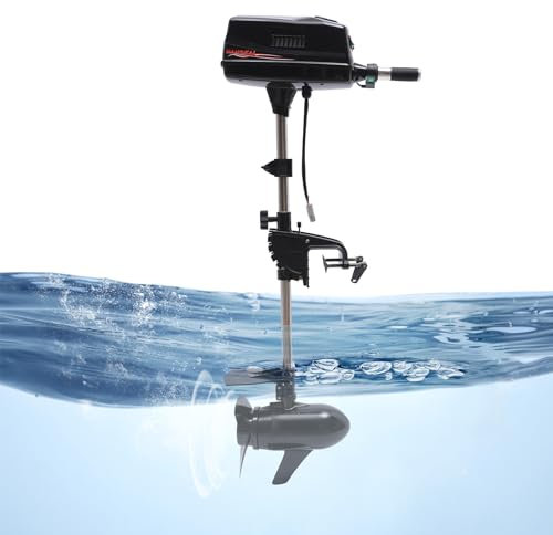 ACROSSPART 48 V 8,0 PS Elektrischer Außenbordmotor, 2200W Elektromotor Bootsmotor Außenborder, Aussenborder mit CCS Konstante Geschwindigkeitsregelung