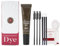 Kit de tinte para cejas, tinte semipermanente para cejas y pestañas, color de 6 semanas, fuerte adherencia, conveniente para el hogar o viajes, kit de coloración de cejas fácil de usar para uso diario