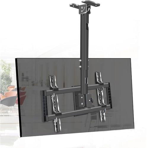 Adjustable Ceiling TV Mount Bracket - TV Mount For Ceiling, Suitable For 32-90 Inch TVs 360 Degree Swivel TV Stand, Ceiling TV Mount Stand, Can Be Mounted On The Ceiling Or Wall
