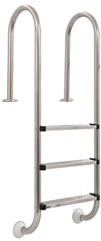 Piscine et spa, accessoires de piscine et spa, échelles de piscine, marches et rampes, échelle de piscine à 3 marches en acier inoxydable 304 120 cm