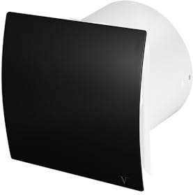NWT Direct Black 100mm Turbo Bathroom Extrator Fan With Timer IPX4 Wall Ceiling Fan Fast Flow Energy Effecient