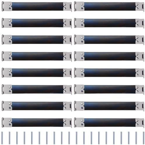 CALFOVERA 20 pz. Chiusure per Borse con Telaio Flessibile 12cm in Metallo Argentato retrò con Cerniera Interna Chiusura A Scatto Gancio A Molla per Fai da Te Cucito Artigianato Portafoglio Porta
