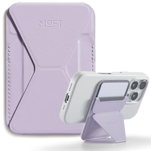 MOFT Snap Magnetic Phone Stand Magsafe Compatible Wallet for iPhone 17 16 15 14 13 12 Series, with 3 Viewing Angles, Enhanced Magnetic Strength, 2 Card Holder, Peony