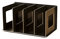 FOKOM Wooden CD Rack DVD Rack Book Rack CD Stand DVD Stand CD Storage Shelf (Black)