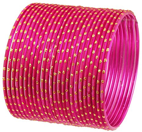 Touchstone 2 docenas de brazaletes de la colección de aleación de Metal Bonitas Joyas brazaletes Especiales para Mujer 2.75 Conjunto de 2 Fucsia