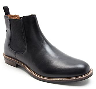 Thomas Crick Men's 'Bateman' Formal Chelsea Boots, Classic, Comfortable and Stylish Boots for Any Occasion, Made with Leather (Black/Black Suede/Tan Suede/Tan)