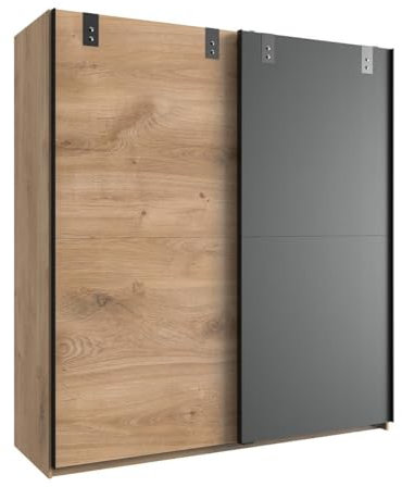 Wimex Kleiderschrank mit 2 Türen, 180 cm, Eichenholzgrau