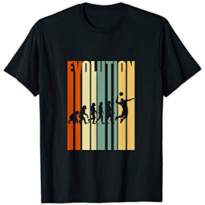 Retro Vintage Evolution Volleyball Geschenk T-Shirt T-Shirt