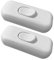 KiKiHong 2 Pcs Interrupteur Bi-polaire Inter à Bascule 6A 250V Interrupteur à Touche Basculante Variateur D'intensité/Commutateur pour Lampe, Blanc