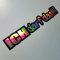 folien-zentrum Ich darf das!!! 18x3cm Auto Aufkleber Oilslick schwarz - JDM Tuning Sticker Decal - Farbwechsel Rainbow Flip Flop Hologramm Effekt - Autoaufkleber lustige Sprüche Autosticker