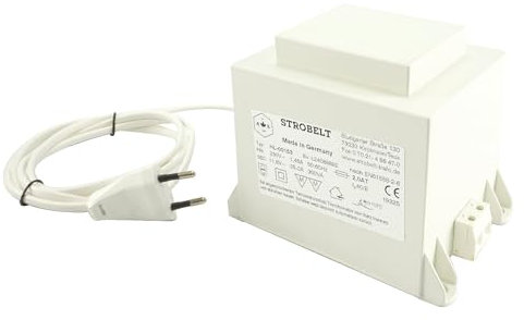 12V / 300W Transformator Trafo Sicherheitstransformator Ringkern ABS-Gehäuse, Überlast- u. Übertemperaturschutz, Stand- und Wandmontage, IP20