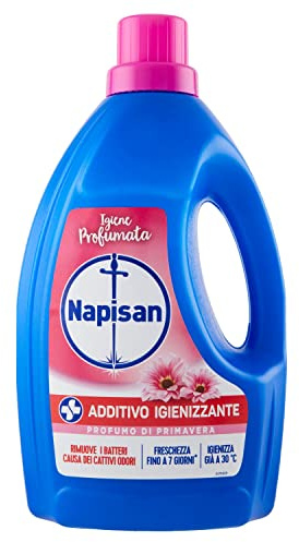 Napisan Additivo Igienizzante Lavatrice, Additivo Igienizzante Liquido Per Bucato, Profumo Di Primavera, Confezione Da 1.2 Litri - 1230 g