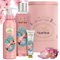 Wellness Set Für Frauen: 1 Duschgel, 1 Handcreme, 1 Feuchtigkeitsspendende Körperlotion/Un Air d'Antan/Duft: Kirschblüten und Freesie - Pflegeset Damen - Wellness Geschenkset