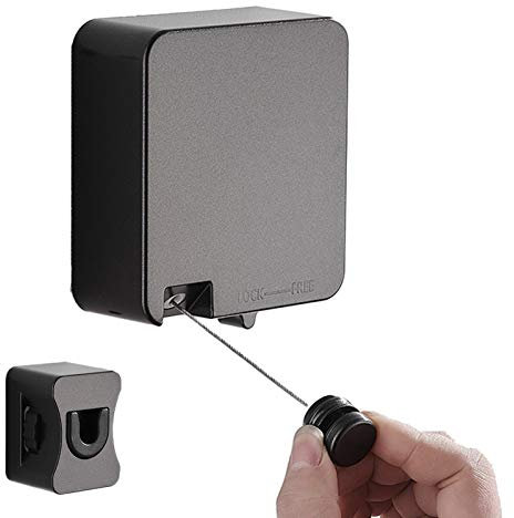 Tendedero Retráctil 6m Acero Inoxidable Cuerda de Secado Ajustable Montado en la Pared Línea De Lavado Retractable con Tornillos Instalación es Sencilla para Interiores y Exteriores