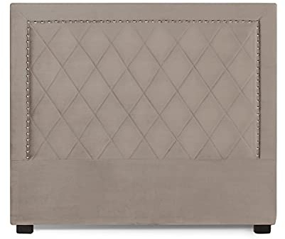 INTENSE DECO Tête de lit Nolwen Velours Taupe 140cm