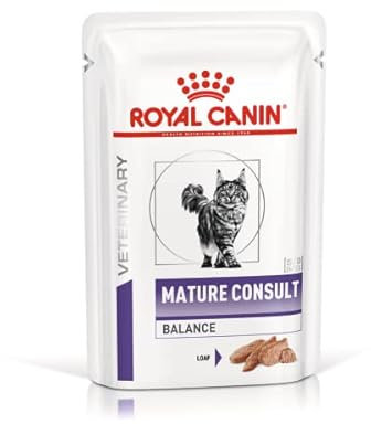 Royal Canin Mature Consult Balance | 12 x 85 g | Alimento completo per gatti | Per gatti anziani castrati o con tendenza ad aumentare di peso | dai 7 anni in su