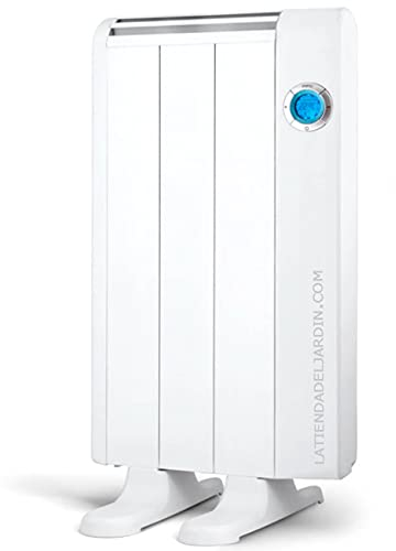 Suinga Émetteur thermique 3 éléments sans huile, Radiateur Puissance 500 W. Corps en aluminium. Chronomètre thermostat numérique. Écran LCD.