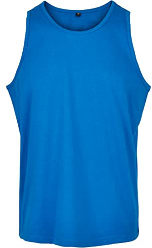 Build Your Brand Basic Tank, T-Shirt Uomo, Cobalt Blue, M