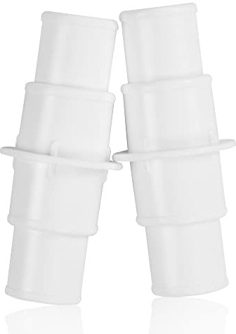 yourGEAR 2x Pool Schlauchverbinder Universal 32-32 mm | 38-38 mm | 32-38 mm Poolschlauch Adapter 4 Schlauchschellen