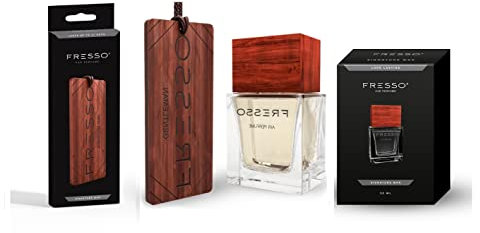 Fresso luxuriöser Autoduft | Set Parfum 50ml + Anhänger | Geschenkidee… (Signature Man, Set)