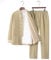 ERNP Uniforme de Tai Chi Classique, Ensembles de Wing Chun Kung Fu Chinois pour Hommes, Costumes d'arts Martiaux en Polyester, Convient aux Exercices du Matin Judo Taekwondo (Couleur: Couleur crè