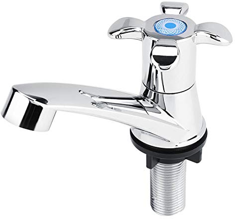 Kaltwasser-Waschtischarmatur, ABS-Kunststoff-Einzel-Kaltwasserhahn-Bar Nur Becken-Küchenspüle-Zubehör Wasserhahn Badezimmer (Pflaume G1/2)