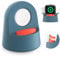 Sinjimoru Höhenverstellbarer Ständer für Apple Watch Ladestation, Silikon iWatch Dock Charger Stand für Apple Watch 3/4/5/6/7/SE/SE2/8/9/Ultra/Ultra2. Hoodie Charging Stand for Apple Watch Marineblau