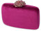 CORIOS Sac de Soirée Femme Embrayage en Velours Florale en Strass Pochette Sacs Fourre-Tout de Chaîne Sacs à Main D'épaule de Mariée Élégant Sac à Bandoulière pour Fête Banquet Mariage Violet