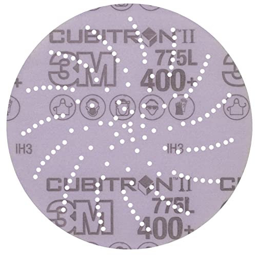 3M Xtract Cubitron II Film Disc 775L, 127 mm, 400+, Clean Sand, 50 Discs per Pack