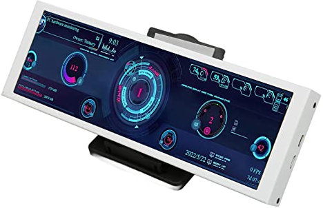 Bewinner 7,9-Zoll-PC-Temperaturmonitor, IPS-USB-Bildschirm mit Metallgehäuse, für AIDA64-PC-CPU-Datenmonitor PC-Sensorpanel-Display-Temperaturmonitor