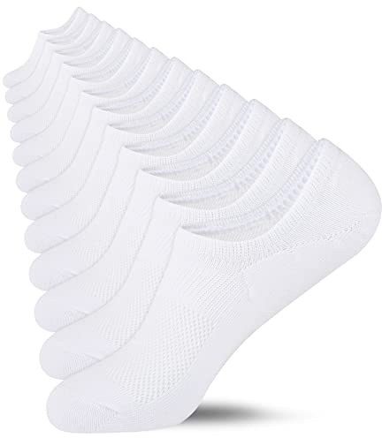 Heatuff No Show Socks Womens Cotton Low Cut Non Slip Casual Socks Invisible Flat Boat Liner Socks (6/9 Pairs)