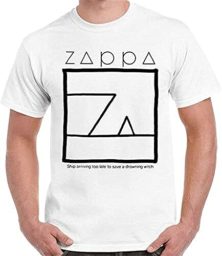 Mpoei Frank Zappa Ship Arriving Too Late to Save A Drowning Witch Retro T Shirt T-Shirts & Hemden(Large)