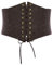 SCARLET DARKNESS Steampunk Breiter Gürtel für Kleid Lace Up Halloween Cosplay Mittelalterliche Band Kaffee Breiter M