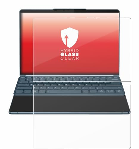 upscreen Schutzglas für Lenovo Yoga Book 9i Gen 8 Schutzfolie, Glas-Folie [Klar, 9H Panzerschutz, Anti-Fingerprint]