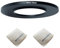 49 mm Objektiv auf 82 mm Kameraobjektiv-Adapter, 49 mm auf 82 mm, Step-Up-Ring-Adapterring für alle Marken von UV-ND CPL, mit Premium-Objektiv-Reinigungstuch, 2 Stück (49 mm-82 mm)