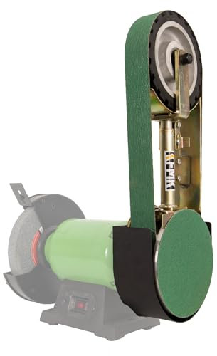 KFMK 2x48 Belt Grinder Attachment for Bench Grinders, 2x48 Inch Belt and 7 Inch Disc Sander Attachment for 8 or 10 Bench Grinders