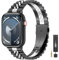EZMVZKU Metalica Correa Compatible con Apple Watch 41mm 40mm 38mm, Acero Inoxidable Correas para iWatch Series 9 8 7 6 5 4 3 2 1, Metalica Apple Watch Banda para SE/SE 2-blacksilver