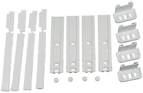 LAZER ELECTRICS Integrated Fridge Freezer Door Hinge Fixing Slide Kit for Whirlpool 481231019131, Smeg 697450403, Hotpoint C00312150 (4 Pack)