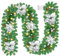 Guirnalda navideña, Tiazhan de 9 pies, guirnalda navideña para decoraciones navideñas con luces, guirnalda decorativas Xmas para chimeneas escaleras, vacaciones, decoración de boda partido, Sliver