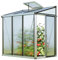 GFP Gewächshaus Anlehngewächshaus Flora 23 - Aluminium - 199x142 cm - 16 mm Polycarbonat-Platten