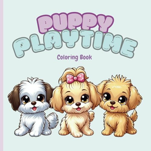 Puppy Playtime Coloring Book: Fun and Playful Designs for Young Dog Lovers