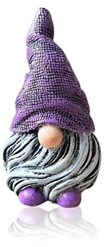 Gartenzwerg Ornament Zwergenfigur aus Kunstharz Gartenzwerg Statue Gartenzwerg Ornament für die Dekoration im Freien im Hof. Gartenzwerg Statuen mit lila Hut.Gartenzwerg Ornamente Gartenzwerge au